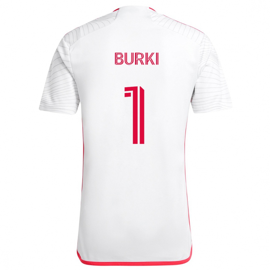 Niño Fútbol Camiseta Roman Bürki #1 Blanco Rojo 2ª Equipación 2024/25 México