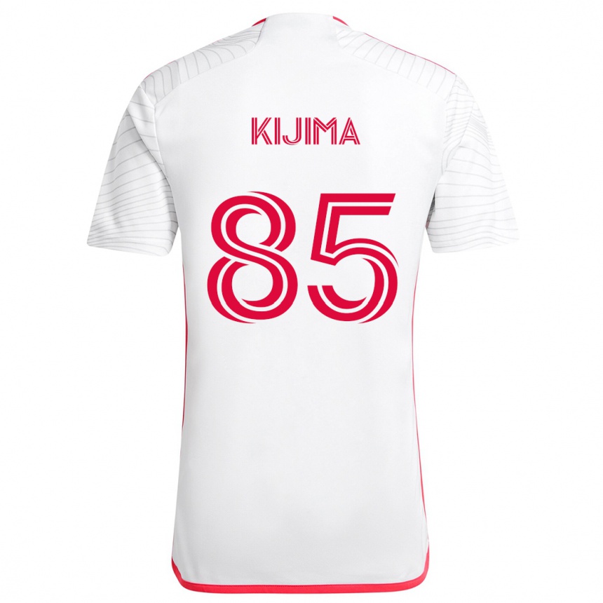 Niño Fútbol Camiseta Hosei Kijima #85 Blanco Rojo 2ª Equipación 2024/25 México