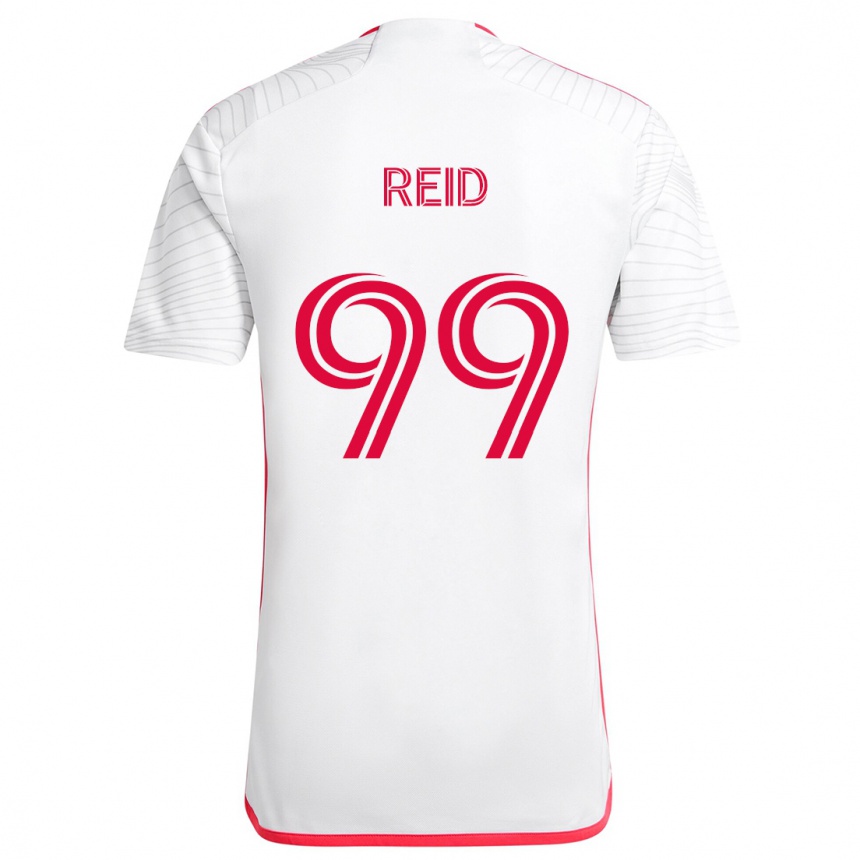 Niño Fútbol Camiseta Jayden Reid #99 Blanco Rojo 2ª Equipación 2024/25 México