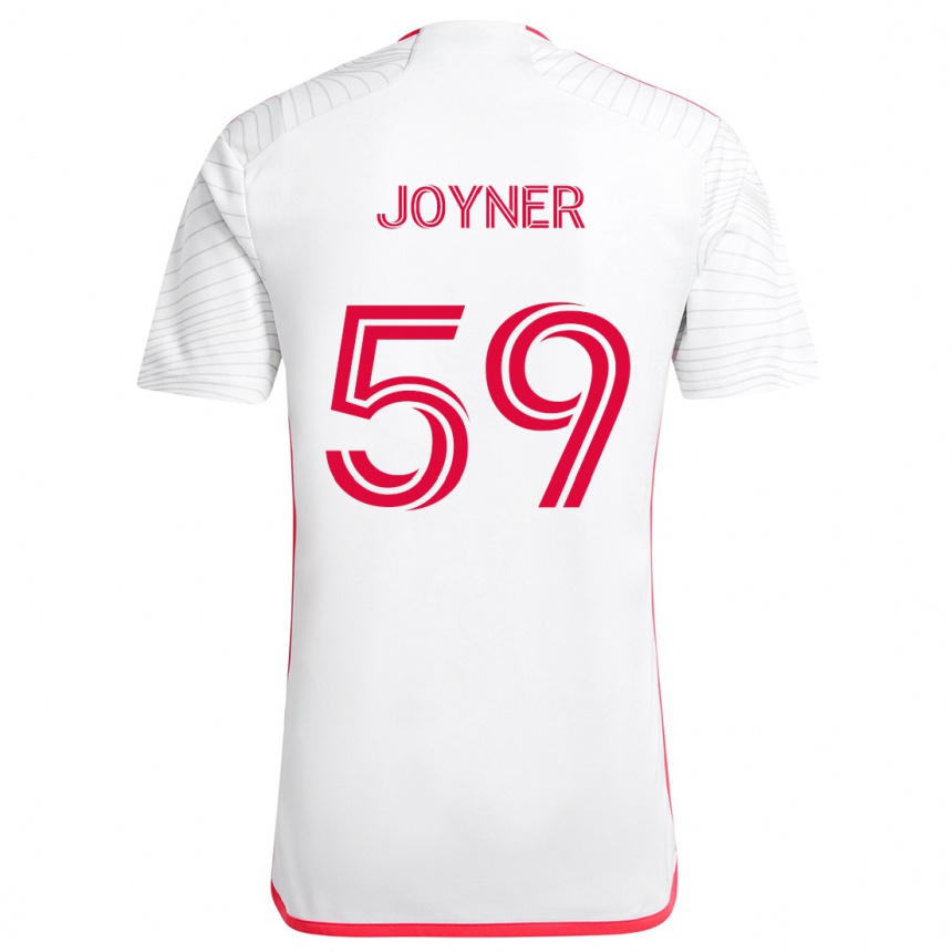 Niño Fútbol Camiseta Mykhi Joyner #59 Blanco Rojo 2ª Equipación 2024/25 México