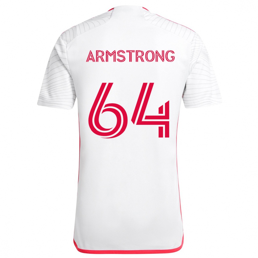 Niño Fútbol Camiseta Dida Armstrong #64 Blanco Rojo 2ª Equipación 2024/25 México