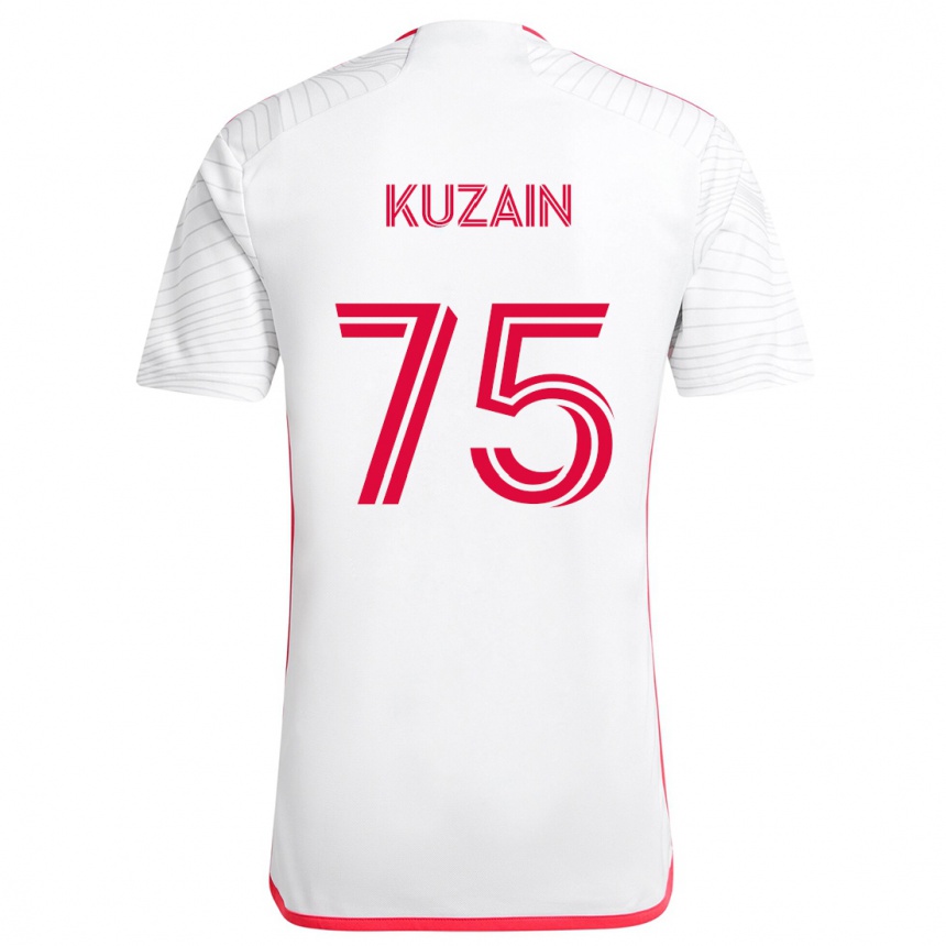 Niño Fútbol Camiseta Wan Kuzain #75 Blanco Rojo 2ª Equipación 2024/25 México