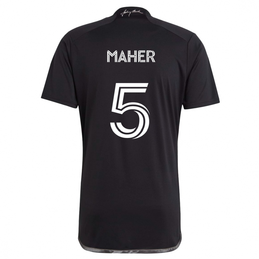 Niño Fútbol Camiseta Jack Maher #5 Negro 2ª Equipación 2024/25 México