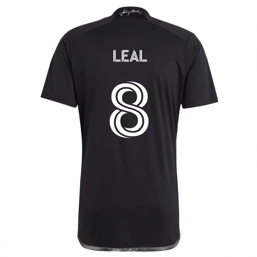 Niño Fútbol Camiseta Randall Leal #8 Negro 2ª Equipación 2024/25 México