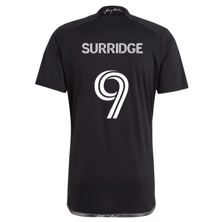 Niño Fútbol Camiseta Sam Surridge #9 Negro 2ª Equipación 2024/25 México