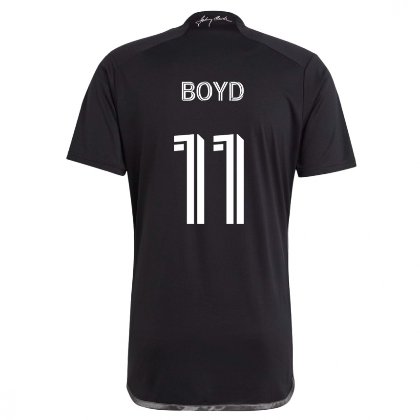 Niño Fútbol Camiseta Tyler Boyd #11 Negro 2ª Equipación 2024/25 México