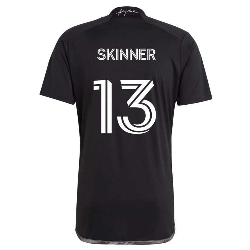 Niño Fútbol Camiseta Joey Skinner #13 Negro 2ª Equipación 2024/25 México