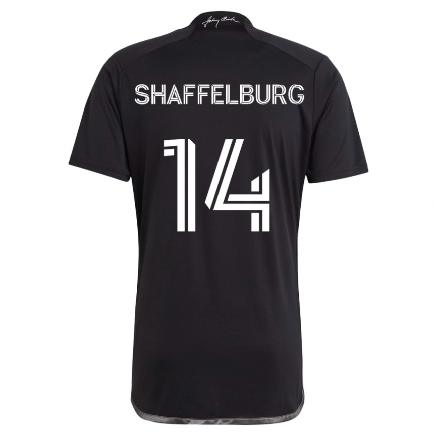 Niño Fútbol Camiseta Jacob Shaffelburg #14 Negro 2ª Equipación 2024/25 México