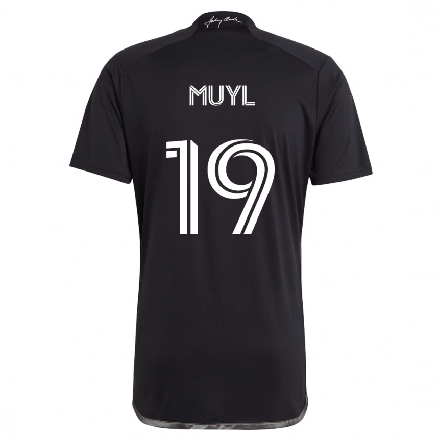 Niño Fútbol Camiseta Alex Muyl #19 Negro 2ª Equipación 2024/25 México