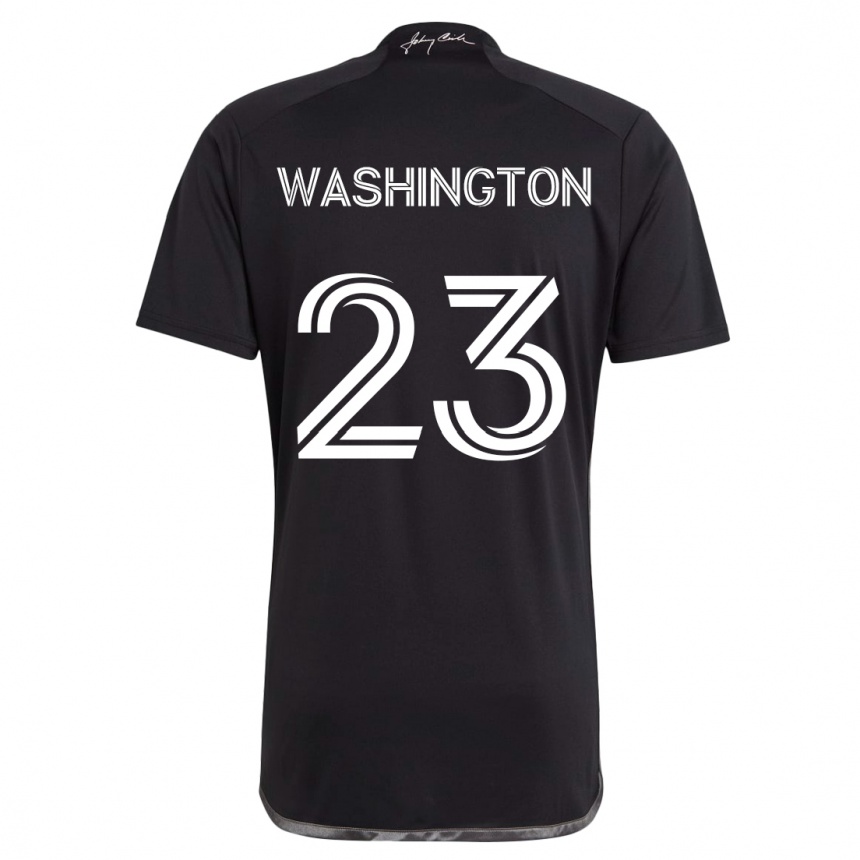 Niño Fútbol Camiseta Taylor Washington #23 Negro 2ª Equipación 2024/25 México