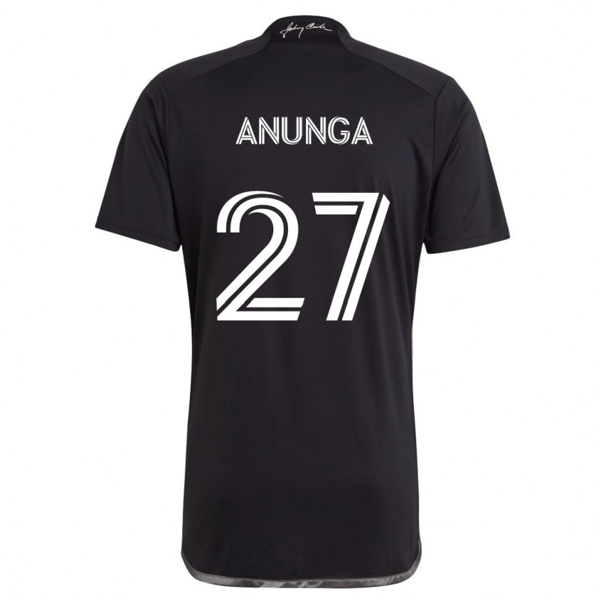 Niño Fútbol Camiseta Tah Anunga #27 Negro 2ª Equipación 2024/25 México