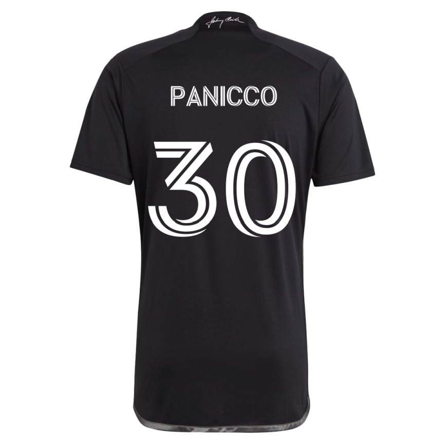 Niño Fútbol Camiseta Elliot Panicco #30 Negro 2ª Equipación 2024/25 México