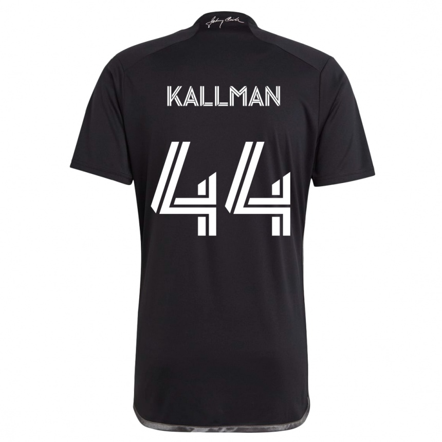 Niño Fútbol Camiseta Brent Kallman #44 Negro 2ª Equipación 2024/25 México