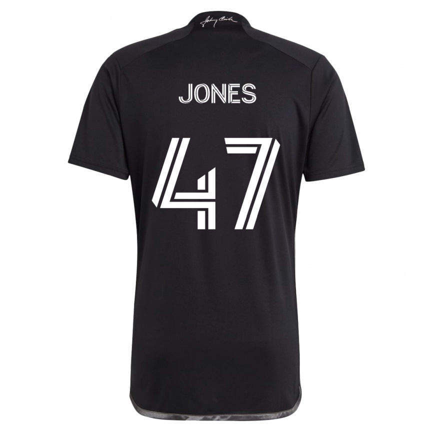 Niño Fútbol Camiseta Isaiah Jones #47 Negro 2ª Equipación 2024/25 México