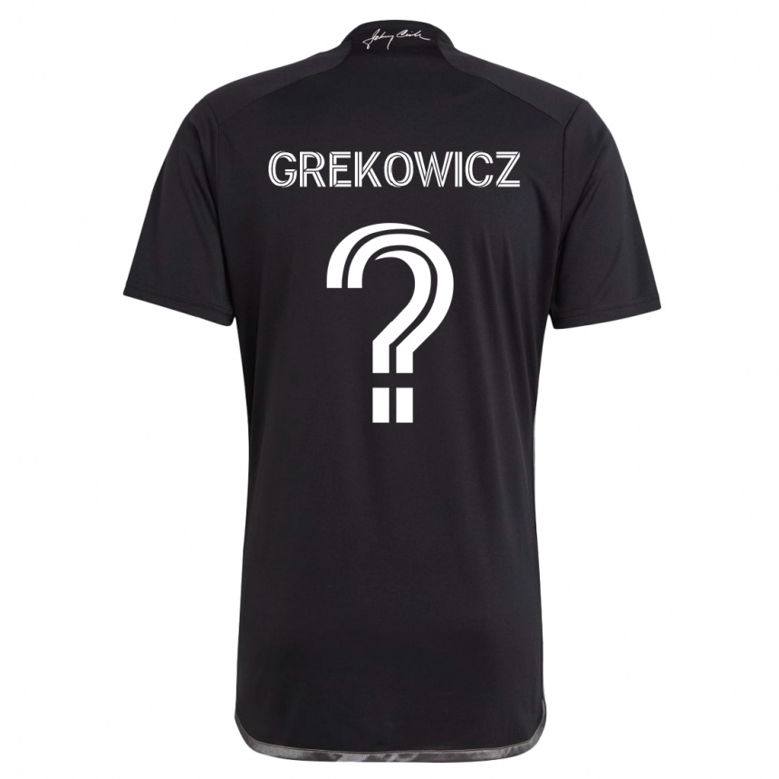 Niño Fútbol Camiseta Jacob Grekowicz #0 Negro 2ª Equipación 2024/25 México