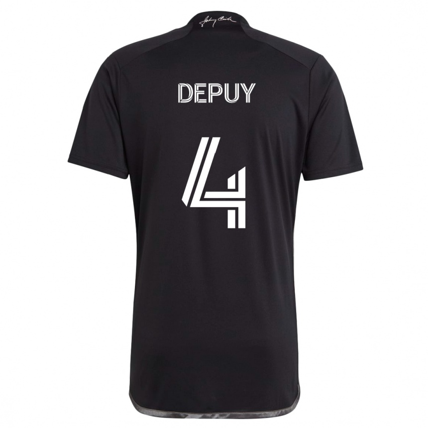 Niño Fútbol Camiseta Nick Depuy #4 Negro 2ª Equipación 2024/25 México