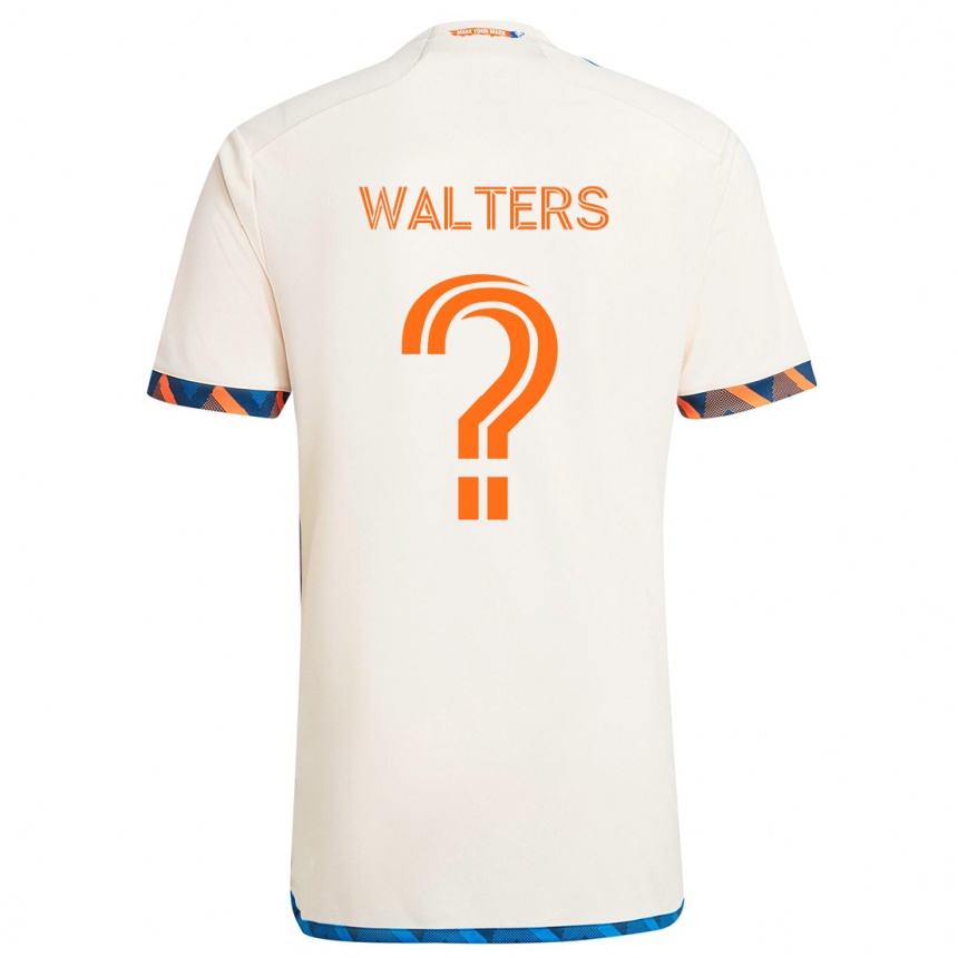 Niño Fútbol Camiseta Paul Walters #0 Blanco Naranja 2ª Equipación 2024/25 México