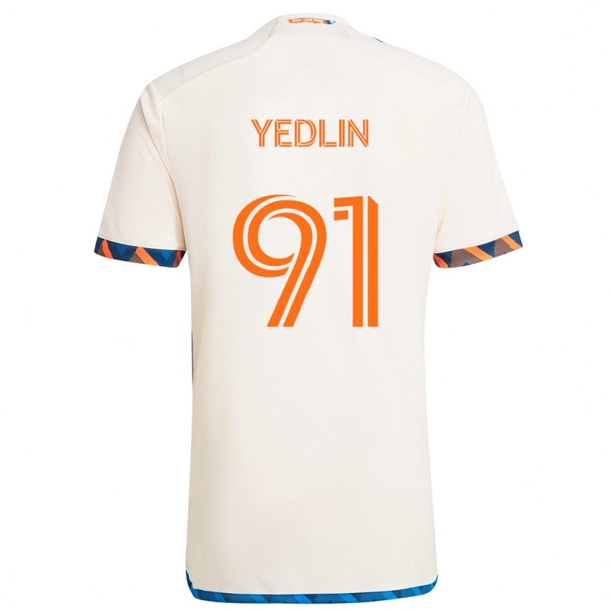 Niño Fútbol Camiseta Deandre Yedlin #91 Blanco Naranja 2ª Equipación 2024/25 México