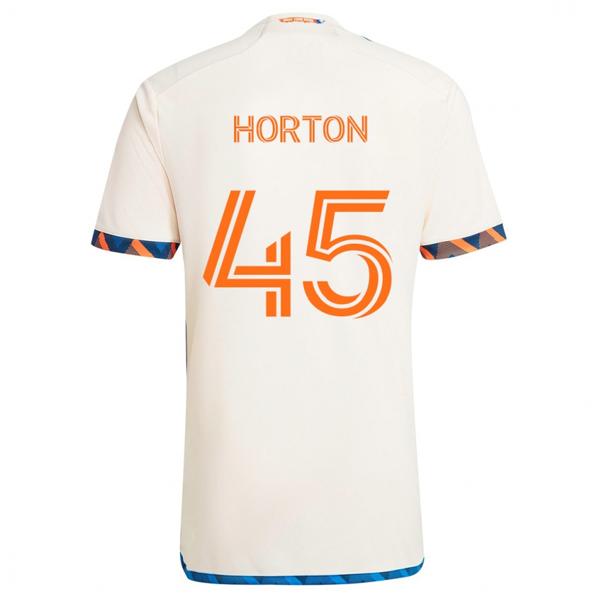 Niño Fútbol Camiseta Philip Horton #45 Blanco Naranja 2ª Equipación 2024/25 México