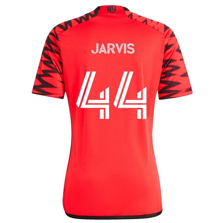 Niño Fútbol Camiseta Aiden Jarvis #44 Rojo Negro Blanco 2ª Equipación 2024/25 México