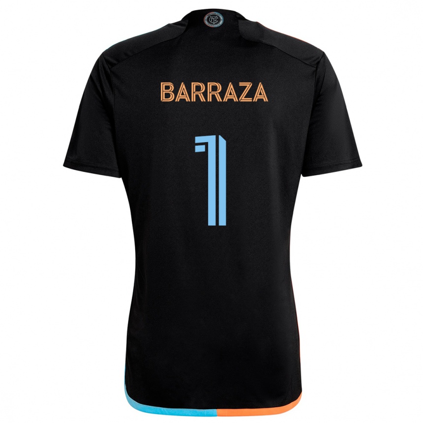 Niño Fútbol Camiseta Luis Barraza #1 Negro Naranja Azul 2ª Equipación 2024/25 México