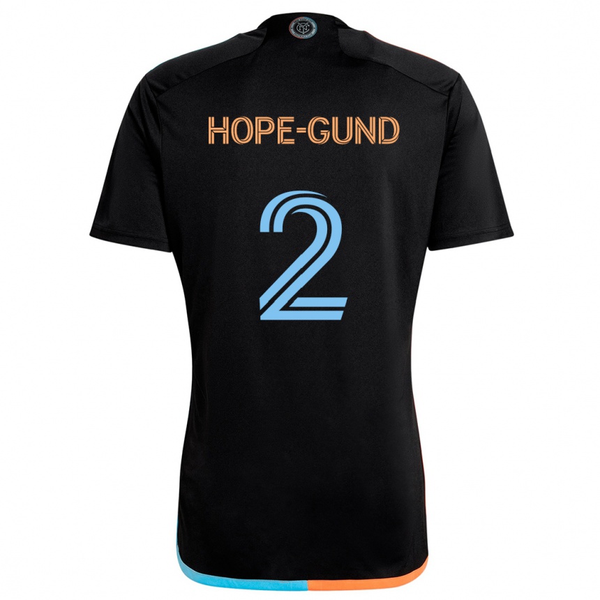 Niño Fútbol Camiseta Rio Hope-Gund #2 Negro Naranja Azul 2ª Equipación 2024/25 México