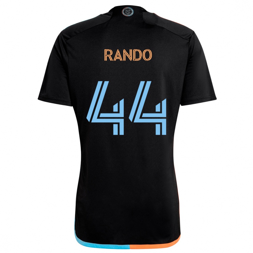 Niño Fútbol Camiseta Alex Rando #44 Negro Naranja Azul 2ª Equipación 2024/25 México