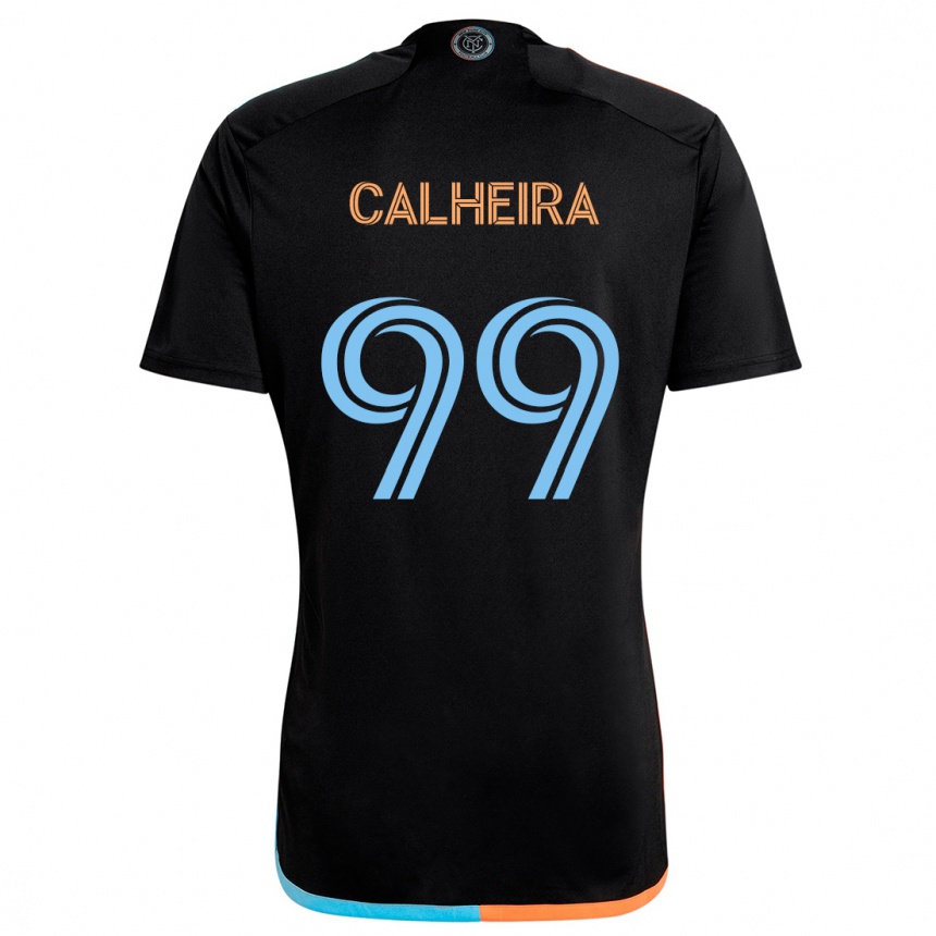 Niño Fútbol Camiseta Taylor Calheira #99 Negro Naranja Azul 2ª Equipación 2024/25 México