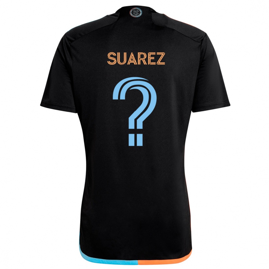 Niño Fútbol Camiseta Anthony Suarez #0 Negro Naranja Azul 2ª Equipación 2024/25 México