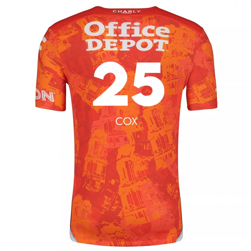 Niño Fútbol Camiseta Marta Cox #25 Naranja Blanco 2ª Equipación 2024/25 México