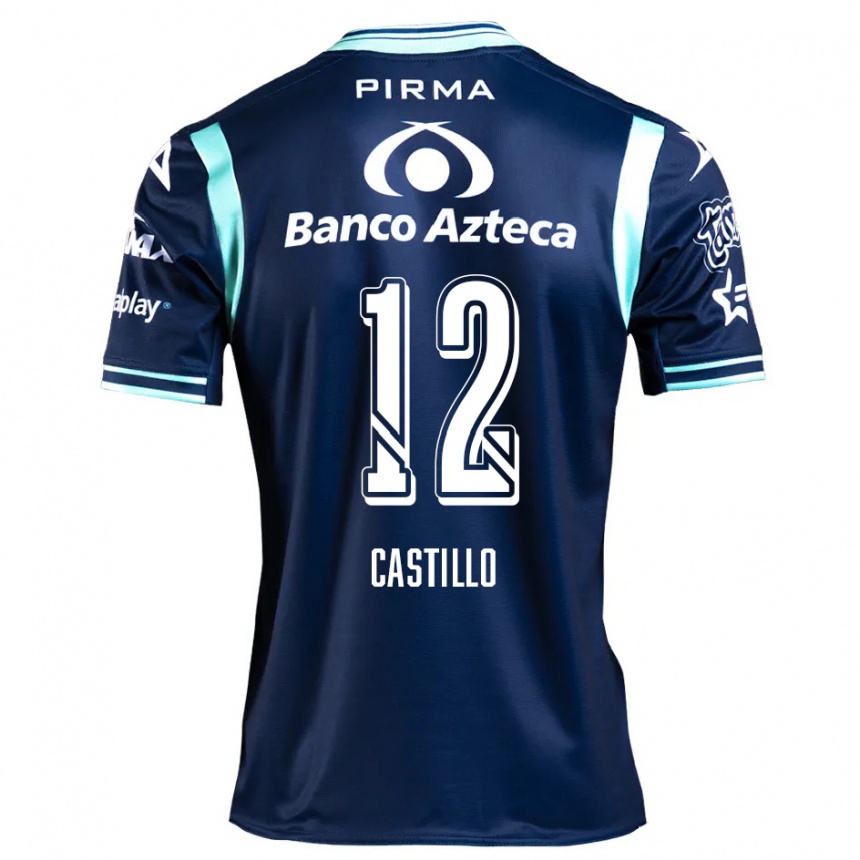 Niño Fútbol Camiseta Raúl Castillo #12 Azul Marino 2ª Equipación 2024/25 México