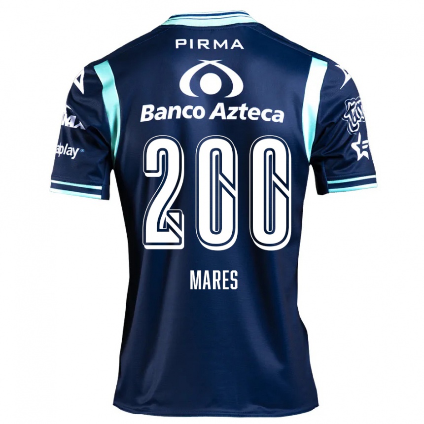 Niño Fútbol Camiseta Cristian Mares #200 Azul Marino 2ª Equipación 2024/25 México