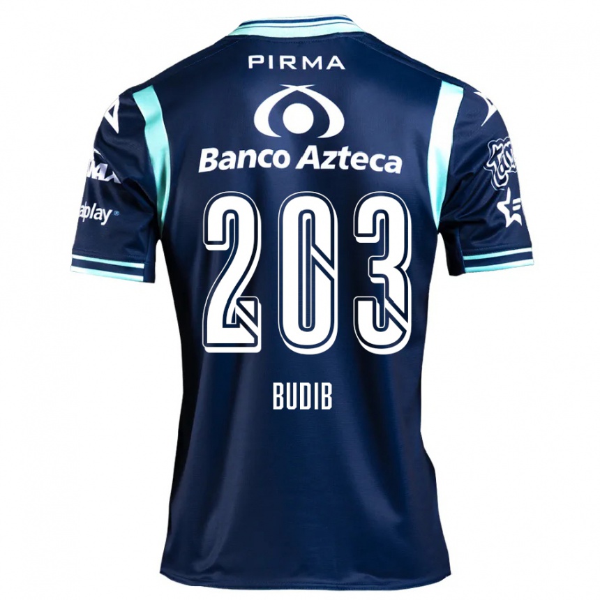 Niño Fútbol Camiseta Pedro Budib #203 Azul Marino 2ª Equipación 2024/25 México