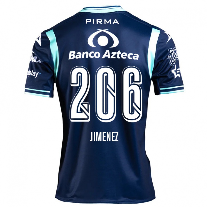 Niño Fútbol Camiseta Leonardo Jiménez #206 Azul Marino 2ª Equipación 2024/25 México