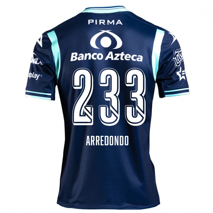 Niño Fútbol Camiseta Ángel Arredondo #233 Azul Marino 2ª Equipación 2024/25 México