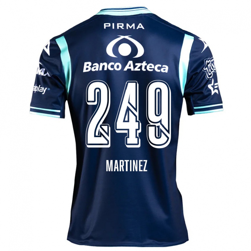 Niño Fútbol Camiseta Juan Martínez #249 Azul Marino 2ª Equipación 2024/25 México