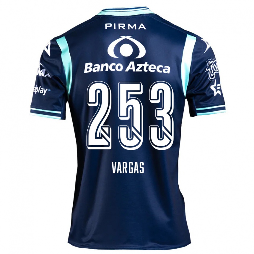 Niño Fútbol Camiseta Edwin Vargas #253 Azul Marino 2ª Equipación 2024/25 México