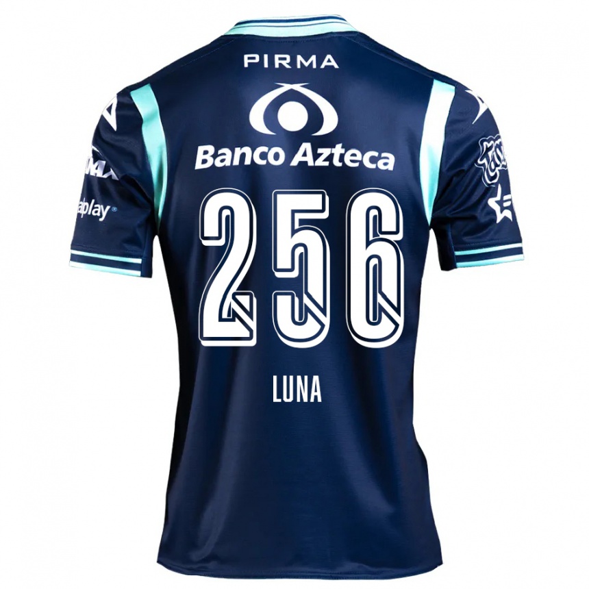 Niño Fútbol Camiseta Ángel Luna #256 Azul Marino 2ª Equipación 2024/25 México