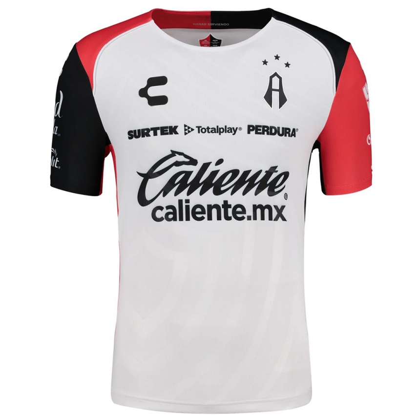 Niño Fútbol Camiseta Camilo Vargas #12 Blanco Rojo Negro 2ª Equipación 2024/25 México