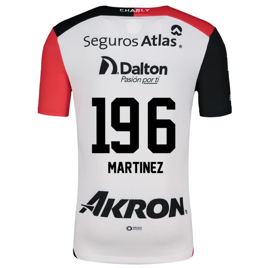 Niño Fútbol Camiseta Rafael Martínez #196 Blanco Rojo Negro 2ª Equipación 2024/25 México