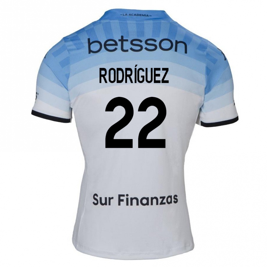 Niño Fútbol Camiseta Baltasar Rodríguez #22 Blanco Azul Negro 2ª Equipación 2024/25 México