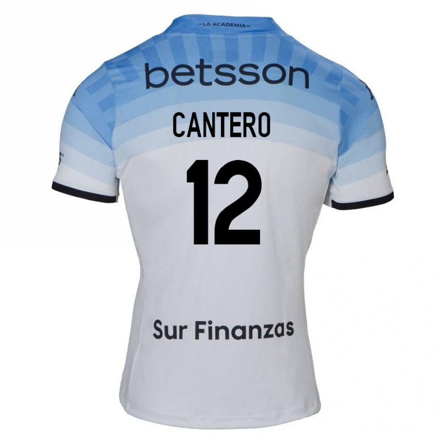 Niño Fútbol Camiseta Milton Cantero #12 Blanco Azul Negro 2ª Equipación 2024/25 México