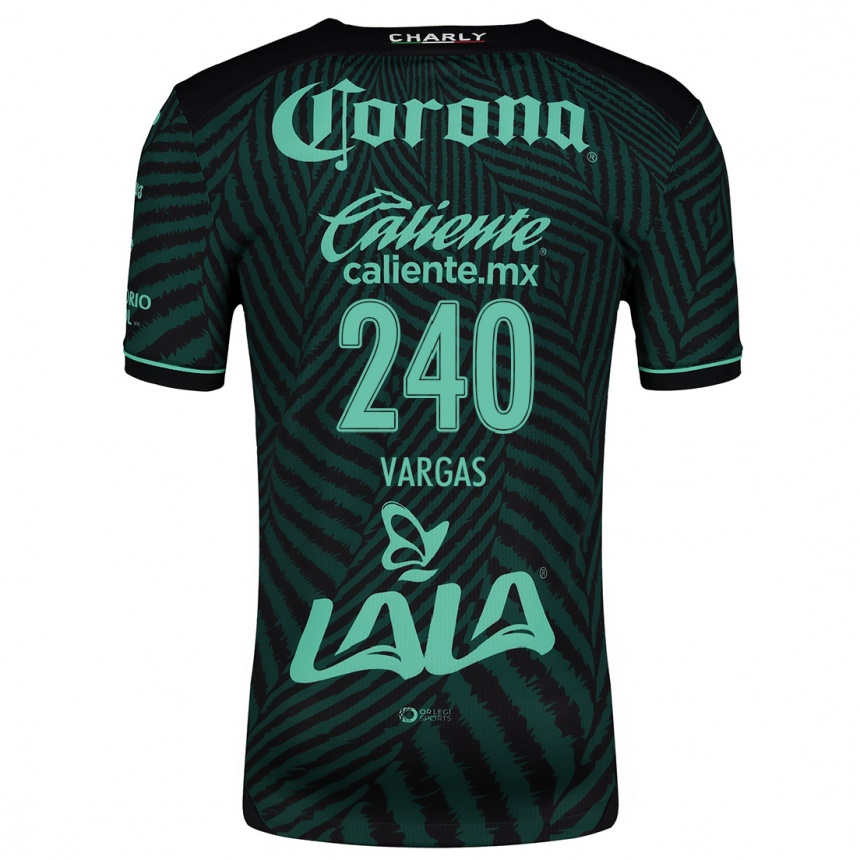 Niño Fútbol Camiseta Diego Vargas #240 Verde Negro 2ª Equipación 2024/25 México