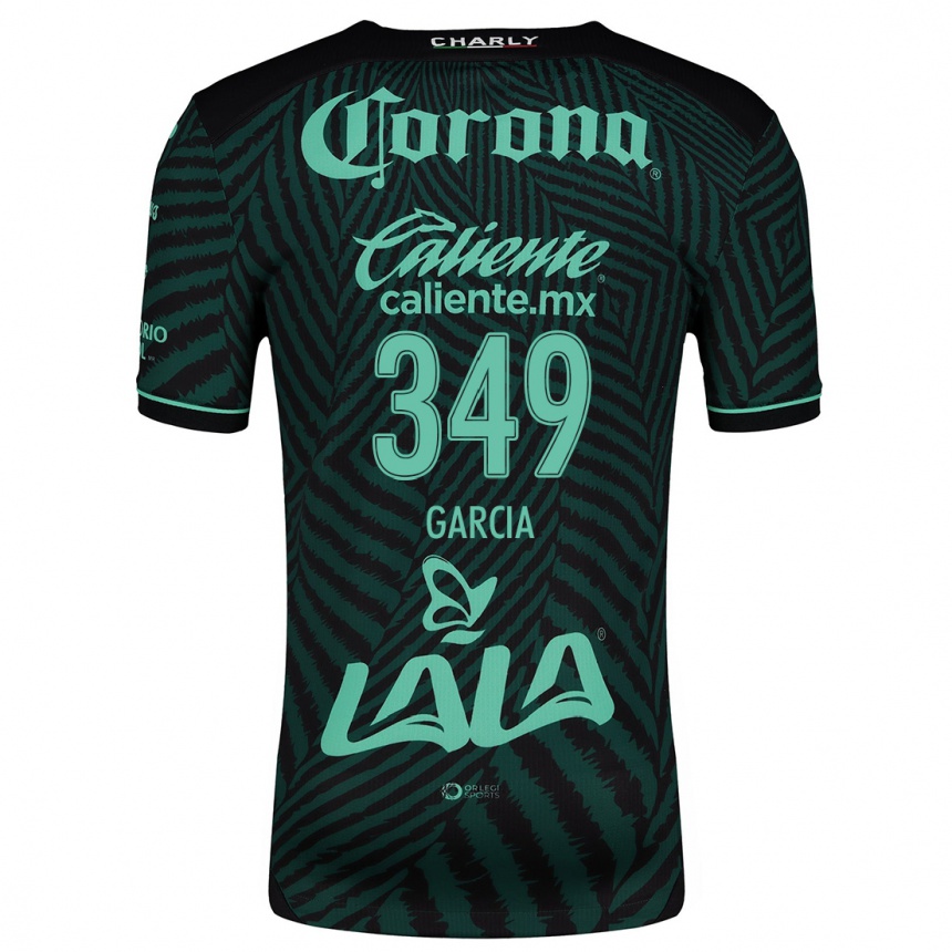 Niño Fútbol Camiseta Diego García #349 Verde Negro 2ª Equipación 2024/25 México