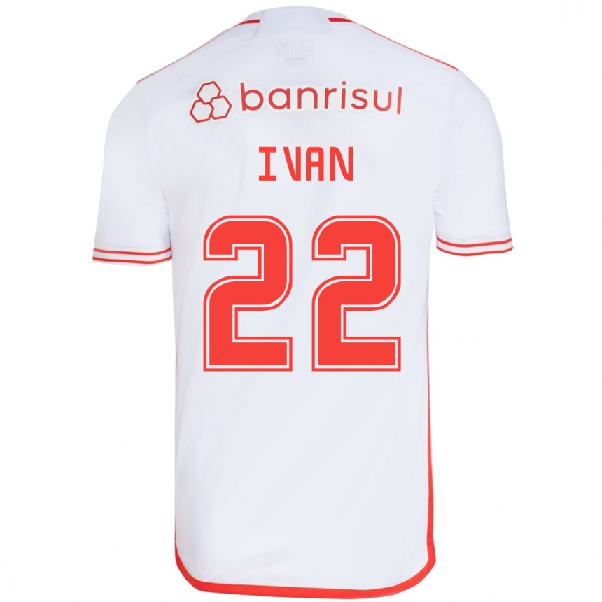 Niño Fútbol Camiseta Ivan #22 Blanco Rojo 2ª Equipación 2024/25 México