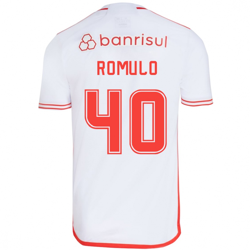 Niño Fútbol Camiseta Rômulo #40 Blanco Rojo 2ª Equipación 2024/25 México