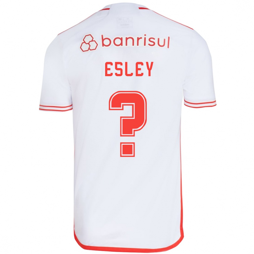 Niño Fútbol Camiseta Esley #0 Blanco Rojo 2ª Equipación 2024/25 México