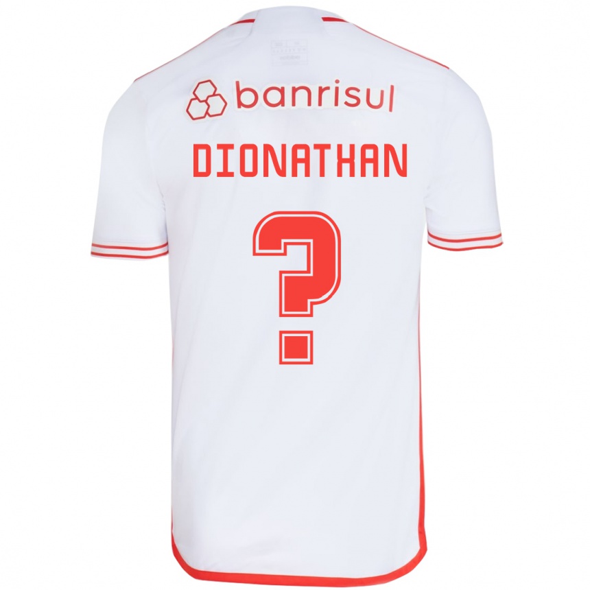 Niño Fútbol Camiseta Dionathan #0 Blanco Rojo 2ª Equipación 2024/25 México