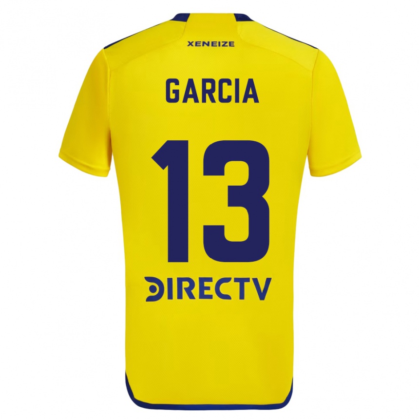 Niño Fútbol Camiseta Javier García #13 Amarillo Azul 2ª Equipación 2024/25 México