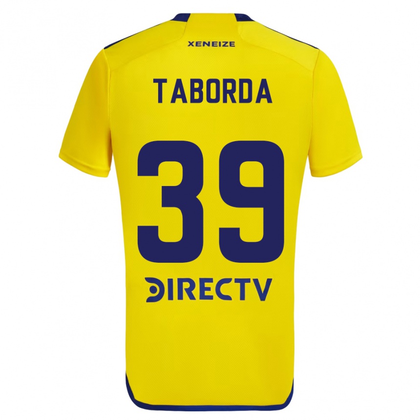 Niño Fútbol Camiseta Vicente Taborda #39 Amarillo Azul 2ª Equipación 2024/25 México